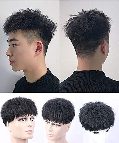Amazon.co.jp: Remeehi ヘアピース 男性用ウィッグ 部分ウィッグ
